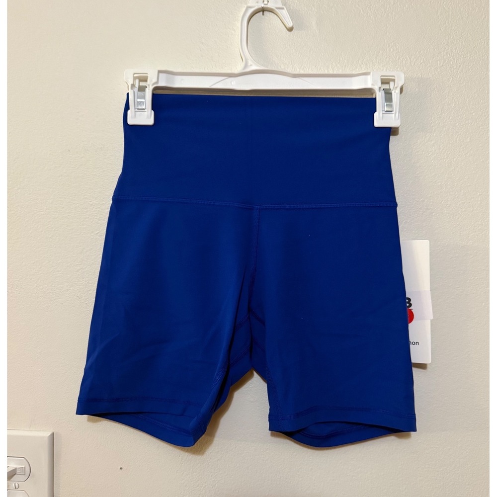 Lululemon Align High Rise Short 6" Galactic Cobalt Size 4 NWT